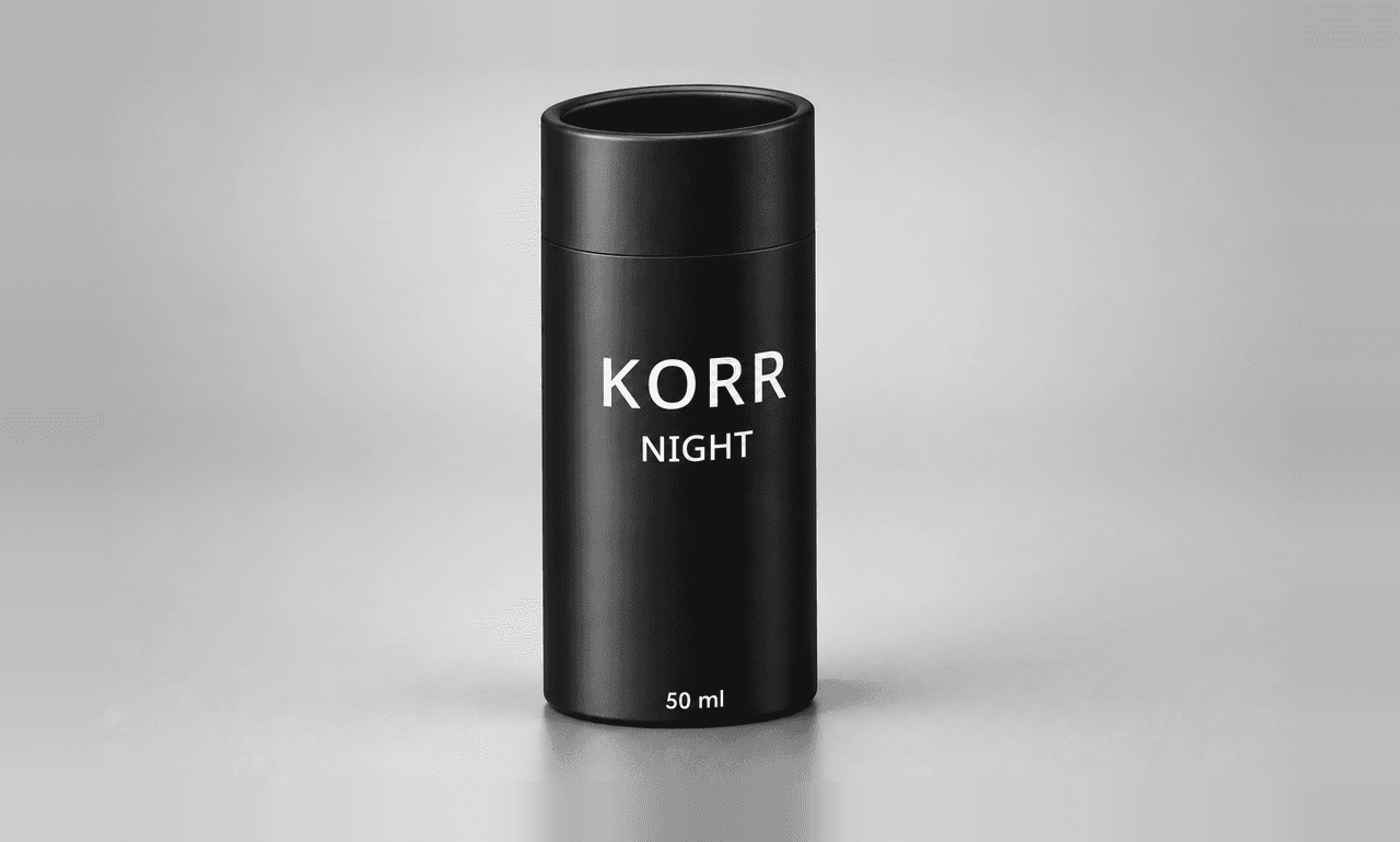 Cylindrical Black Packaging Tube