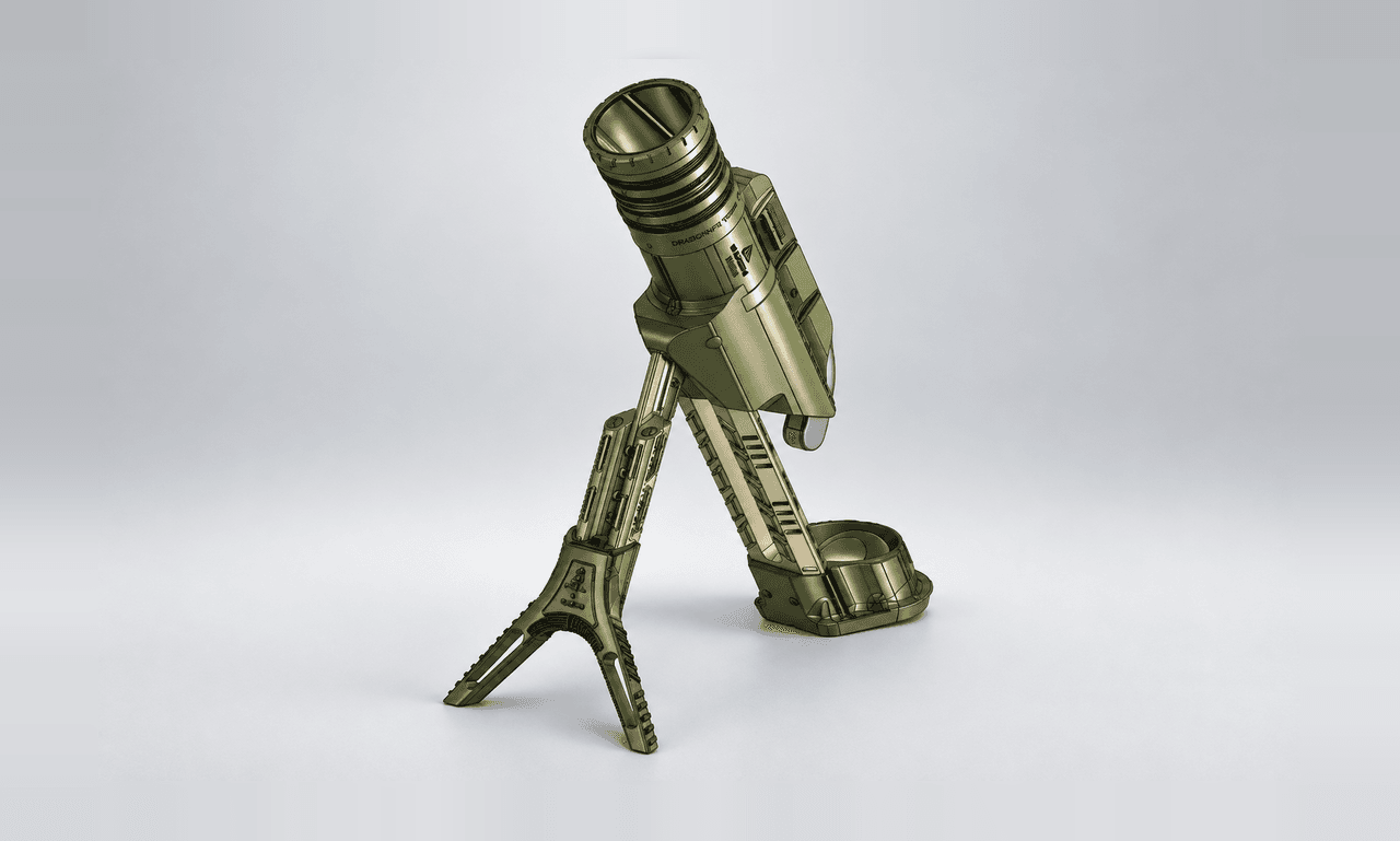Tripod-Mounted Tubular Assembly