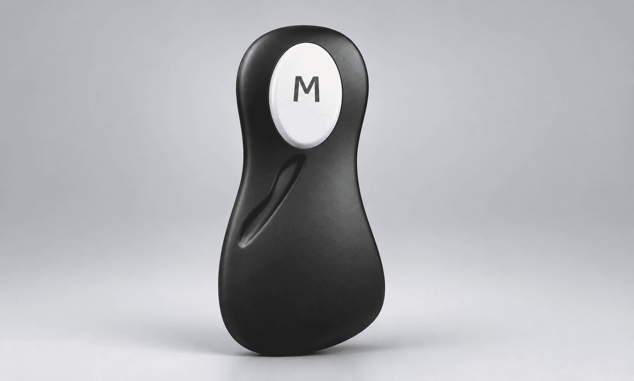 Ergonomic Handheld Device with Top Button
