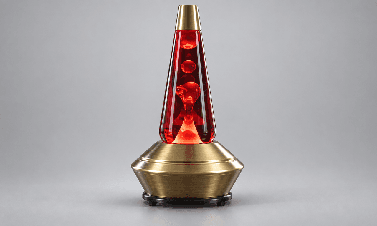 Table Lamp with Tapered Glass Vessel